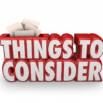 Things to Consider 3d Red Words Remember Important Advice Before Starting